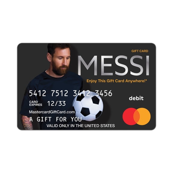 Mastercard $20-$500 eGift Messi (Plus 6.84 Purchase Fee) [Email Delivery]