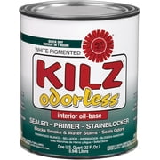 Masterchem Kilz White Odorless Interior Oil-Based Sealer Paint Primer, 32 fl oz
