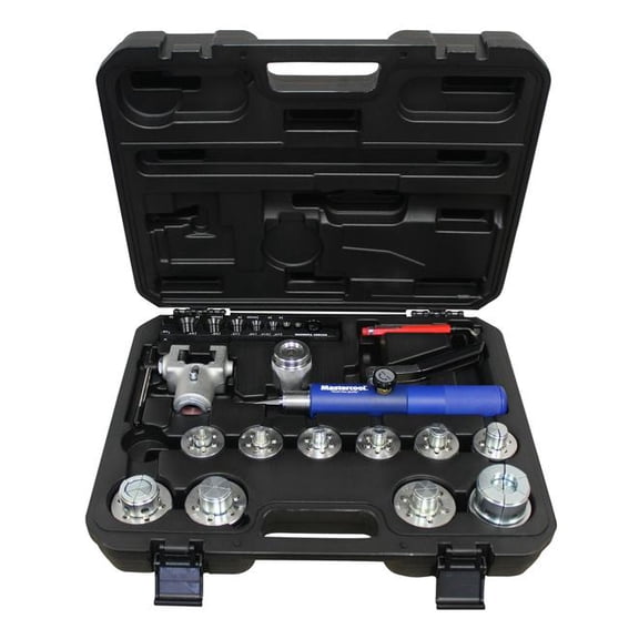 Mastercool 71676 Complete Hydraulic Flaring & Expanding 10 Head Kit