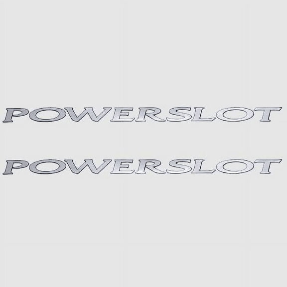 Mastercraft Boat Decals | Powerslot Silver Stickers (Pair)