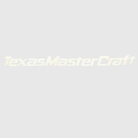 Mastercraft Boat raised Logo Decal U34680-02 | 20 1/2 Inch White Texas