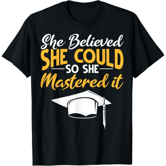 Mastered It Master Graduation Masters Degree She Mastered It T-Shirt