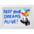 thumbnail image 1 of Masterfunk collective 14x11 White Modern Wood Framed Museum Art Print Titled - Keep your dreams alive!, 1 of 4
