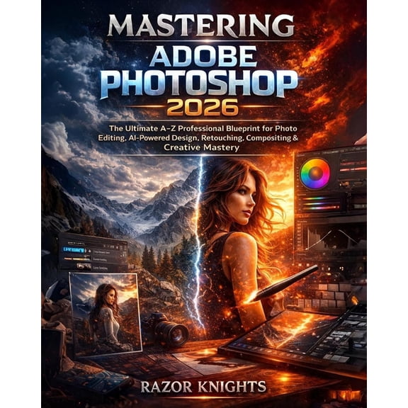 Mastering Adobe Photoshop 2026: The Ultimate A-Z Professional Blueprint for Photo Editing, AI-Powered Design, Retouching, (Paperback)