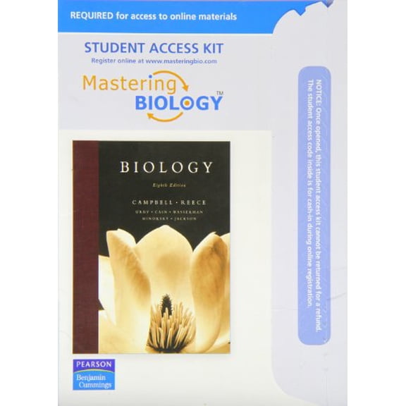 Mastering Biology With Pearson Etext Student Access Kit for Biology, 9780321542892, Paperback, 8th