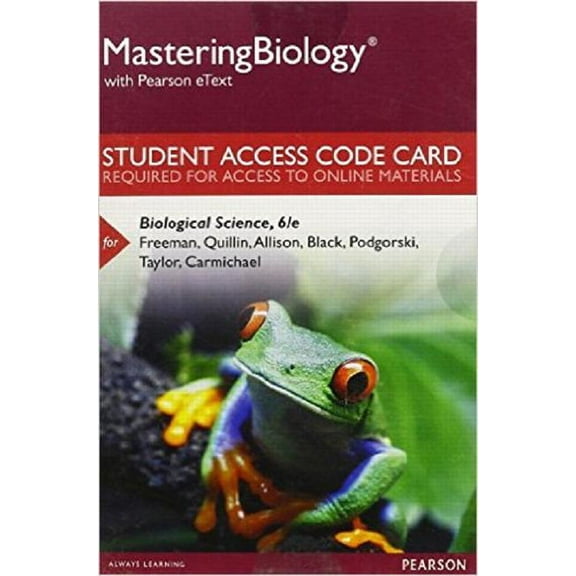 Mastering Biology with Pearson Etext -- Standalone Access Card -- For Biological Science (Other)