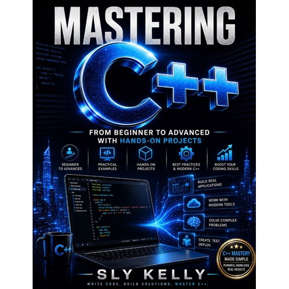 Mastering C++: From Beginner To Advance With Hands-On Projects, (Paperback)