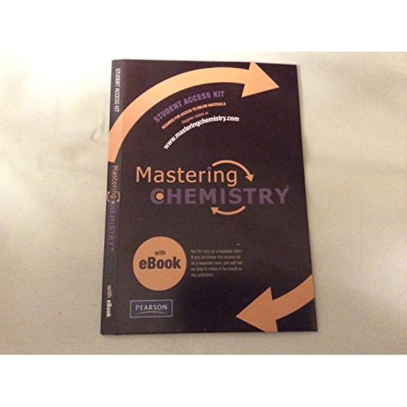 Pre-Owned Mastering Chemistry Online Access Code+Ebook, 9780321570130, 0321570138, Paperback, Student Edition edition