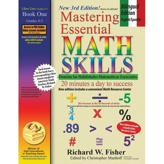 Mastering Essential Math Skills Book 1, Bilingual Edition - English/Spanish (Paperback)