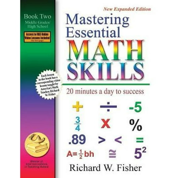 Pre-Owned Mastering Essential Math Skills: 20 Minutes a Day to Success, Book 2: Middle Grades/High School Paperback