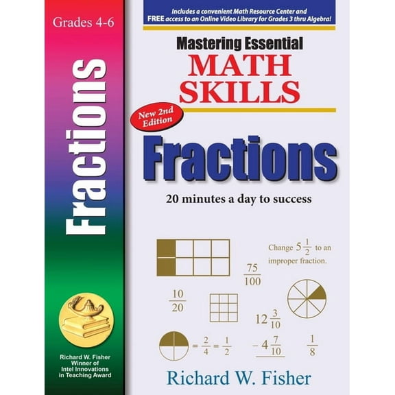 Mastering Essential Math Skills: FRACTIONS, 2nd Edition, (Paperback)