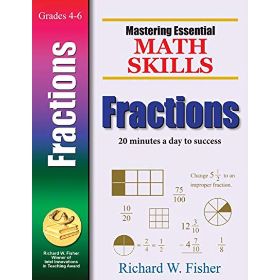 Pre-Owned Mastering Essential Math Skills: Fractions (Paperback) 0966621158 9780966621150