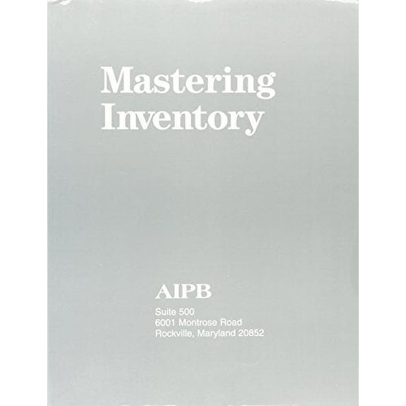 Mastering Inventory (professional Bookkeeping Certification)