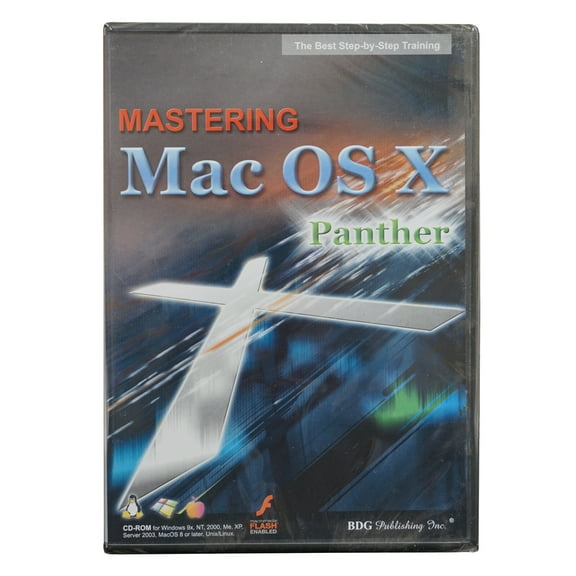 Mastering MAC OS X Panther - A Self Paced Step by Step Training Tutorial CD-Rom