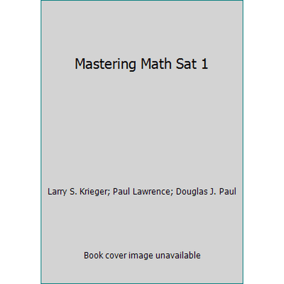Pre-Owned Mastering Math Sat 1 (Paperback) 0669457620 9780669457629