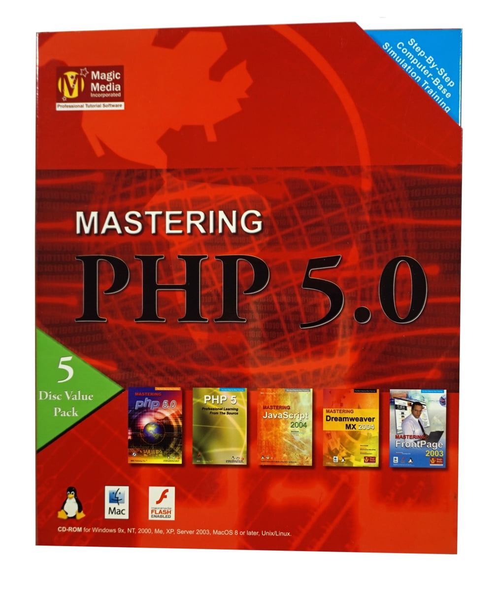 Mastering PHP 5.0 - Step by Step Simulation Training Software - 5 Discs ...