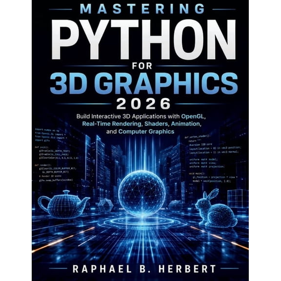 Mastering Python for 3D Graphics 2026: Build Interactive 3D Applications with OpenGL, Real-Time Rendering, Shaders, Anim, (Paperback)