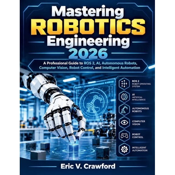 Mastering Robotics Engineering 2026: A Professional Guide to ROS 2, AI, Autonomous Robots, Computer Vision, Robot Contro, (Paperback)