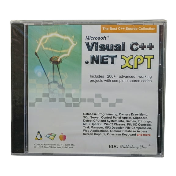 Mastering Visual C++ .NET XPT CDRom - includes 200+ advanced working projects with complete source codes