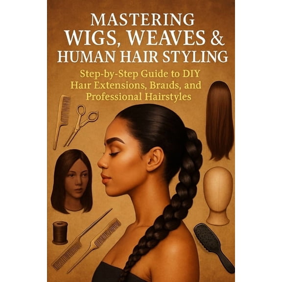 Mastering Wigs, Weaves & Human Hair Styling: Step-by-Step Guide to DIY Hair Extensions, Braids, and Professional Hai, (Paperback)