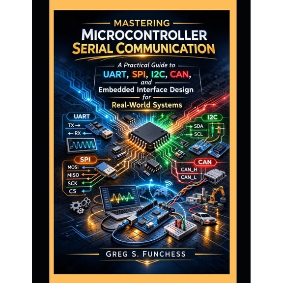 Mastering microcontroller serial communication: A Practical Guide to UART, SPI, I2C, CAN, and Embedded Interface Design , (Paperback)