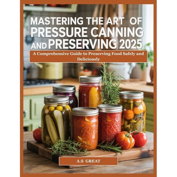 Mastering the Art of Pressure Canning Preserving 2025: A Comprehensive Guide to Preserving Food Safely and Deliciously, (Paperback)