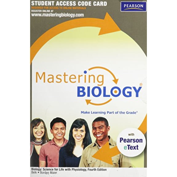 MasteringBiology with Pearson eText -- Standalone Access Card -- for Biology: Science for Life with Physiology (4th Edition)