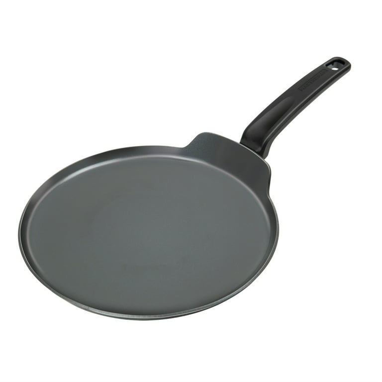Flat aluminium pan for piadina, crepes or tortillas. Diameter 32 cm.