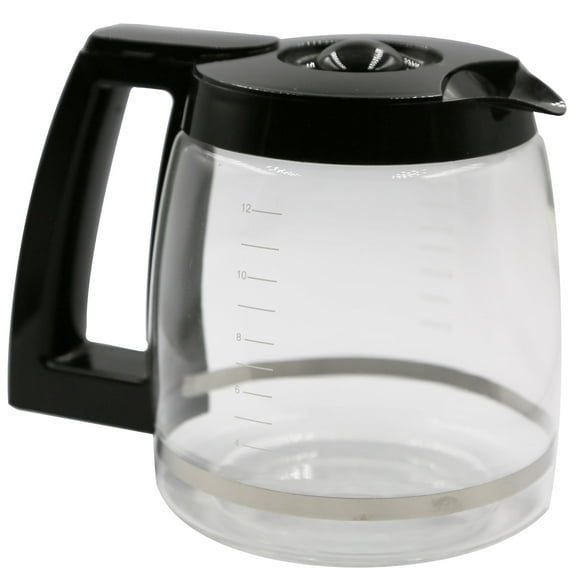 Masterpart 12-Cup Replacement Glass Carafe Compatible With Cuisinart Coffee Maker Models SS-12, SS-15, SS-16, DCC-1100BK, DCC-1200, DCC-2650, CHW-12P1, DGB-400, DGB-550BK, DGB-550BK1