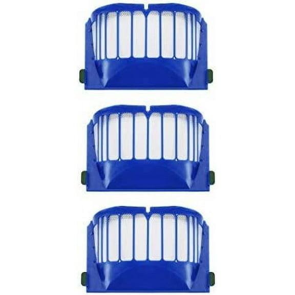Masterpart 3 Pack Hepa Filter Vacuum Cleaner Kit For iRobot Roomba 500, 600 Series (550 560 650 620)