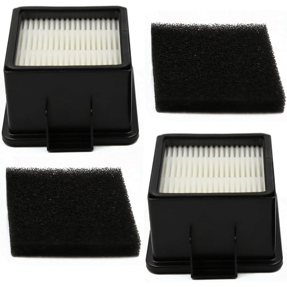 Masterpart Filter Set F43 Replacement Set, 2 Pack, Compatible with Dirt Devil Easy Lite Cyclonic Quick Vac UD20005, Extreme Cyclonic Quick Vac UD20010.