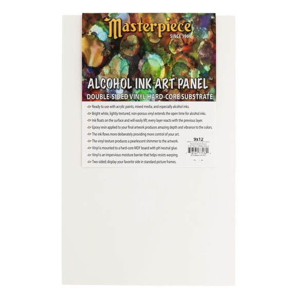 Masterpiece Alcohol Ink Art Panel - 9" x 12", Single Panel