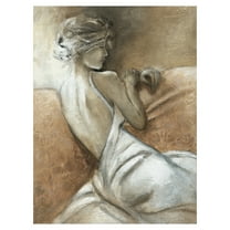 Masterpiece Art Gallery A Quiet Refrain I Soft Woman In Profile By Carol Robinson Canvas Art Print 30" x 40"