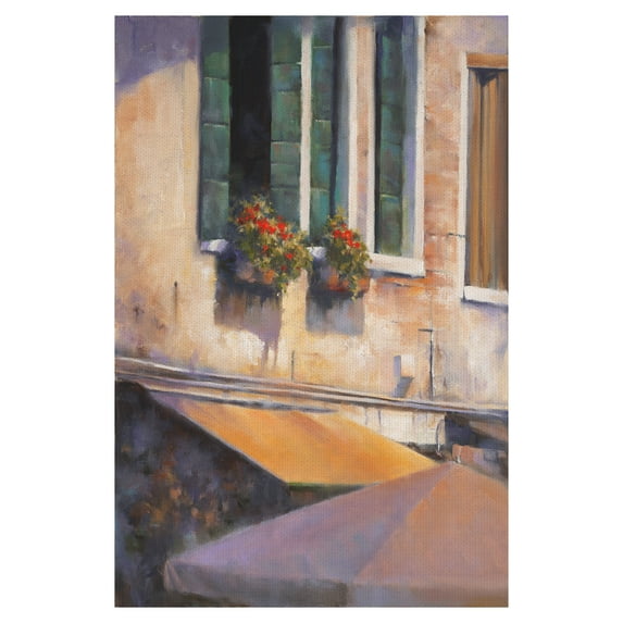 Masterpiece Art Gallery Above The Market Apartment Flowers By David Marty Canvas Art Print 24" x 36"
