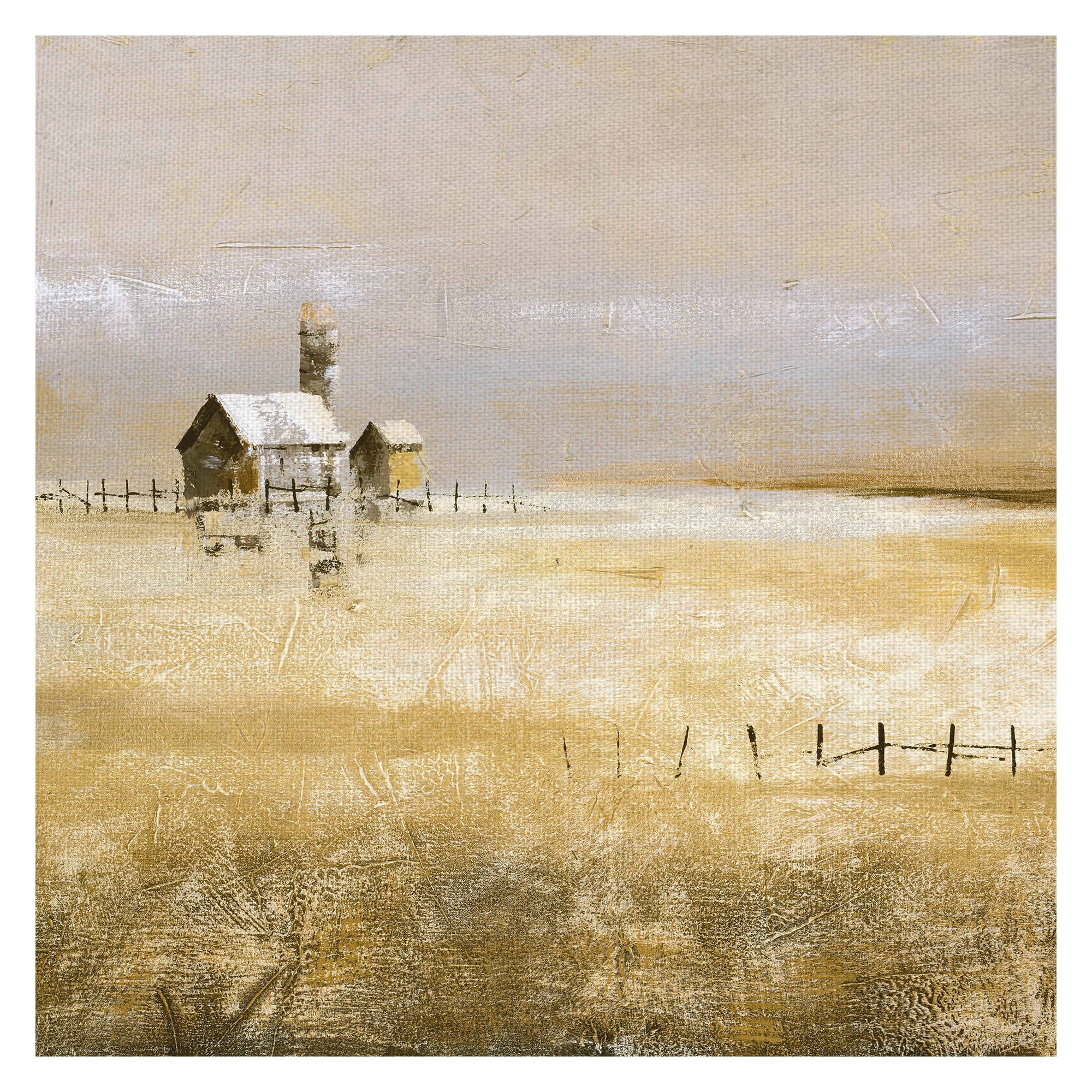 Masterpiece Art Gallery Alone Neutral by Gregory Garrett Canvas Art Print 24" x 24"