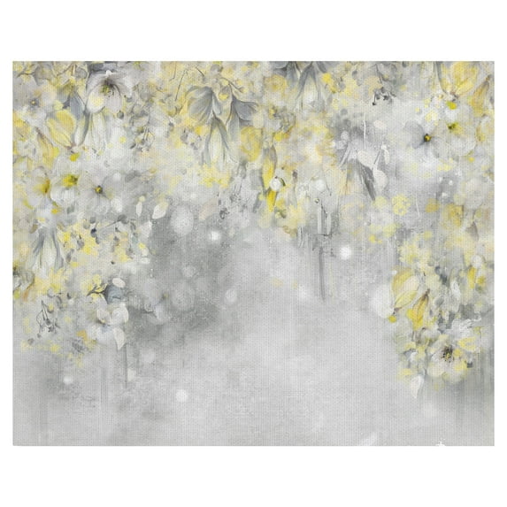 Masterpiece Art Gallery Anastasia Golden Flowers By Studio Arts Canvas Art Print 22" x 28"