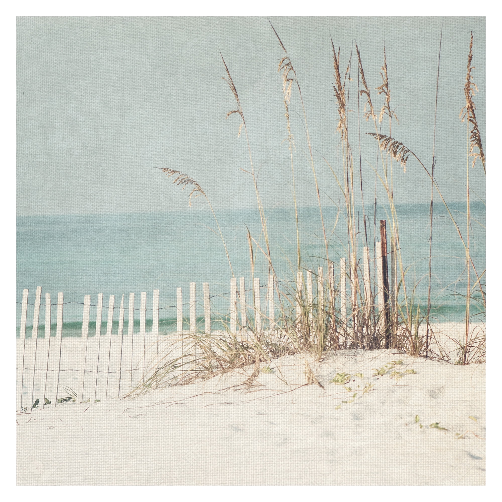 Masterpiece Art Gallery At The Beach Light Square By Kristen Naugle Canvas Art Print 24" x 24"