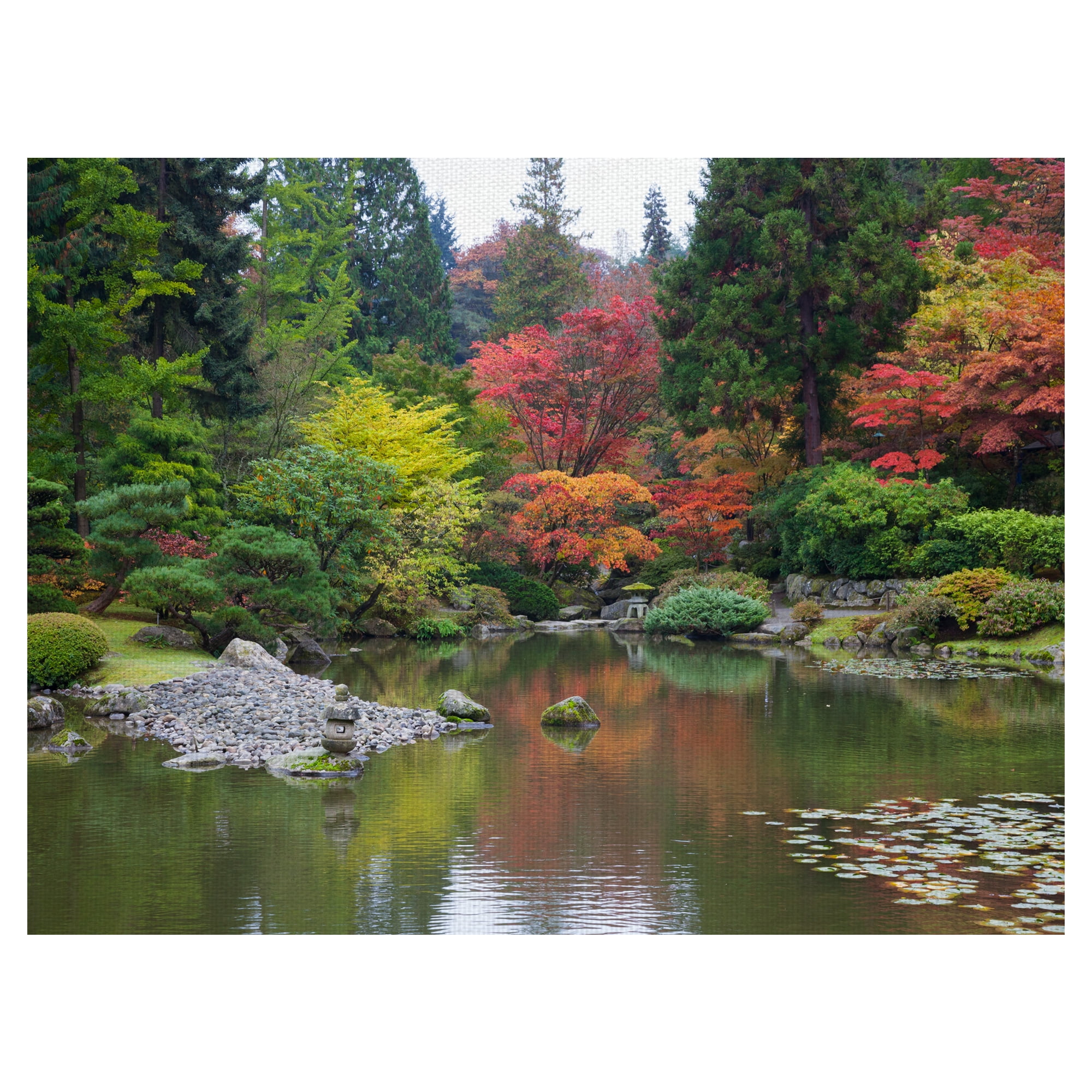 Autumn Waters Landscape Canvas Print for Kids Room