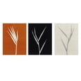thumbnail image 1 of Masterpiece Art Gallery Bamboo Rust, Black, and Cream by Mary Margaret Briggs Canvas Art Print Set of 3 (18" x 24"), 1 of 4
