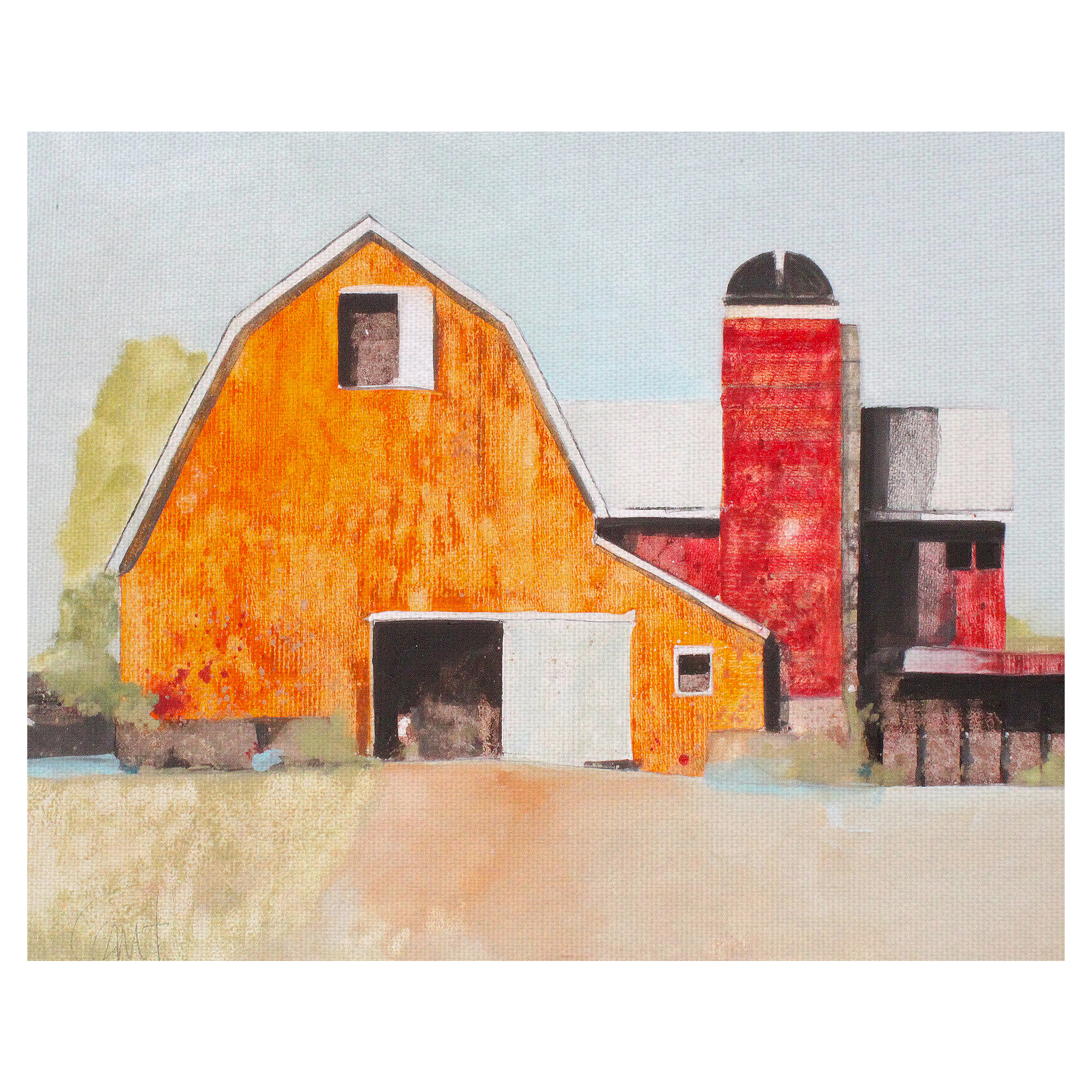 Masterpiece Art Gallery Barn No 3 By Anthony Grant Canvas Art Print 22" x 28"