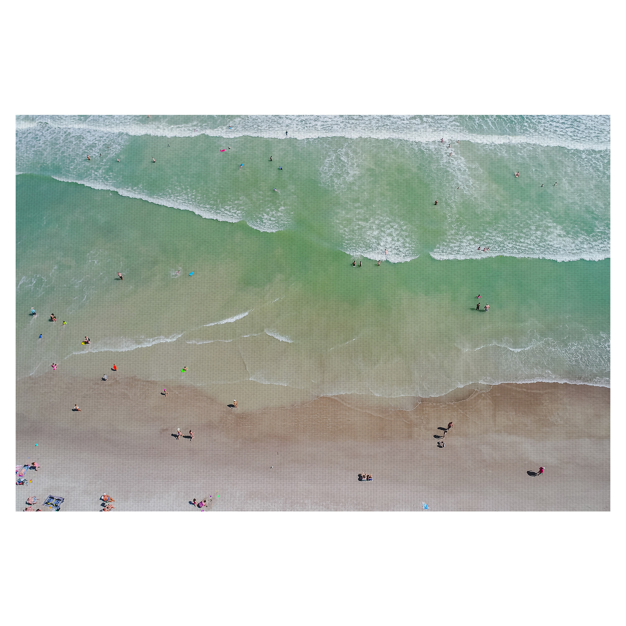 Masterpiece Art Gallery Beach Colors Ocean Waves By Stephanie Liverani Canvas Art Print 24" x 36"