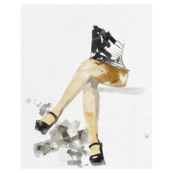 Masterpiece Art Gallery Beach Era II Portrait By Brenna Harvey Canvas Art Print 16" x 20"