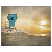 Masterpiece Art Gallery Beach Lifeguard Station by Lillis Werder Canvas Photo Art Print 22" x 28"