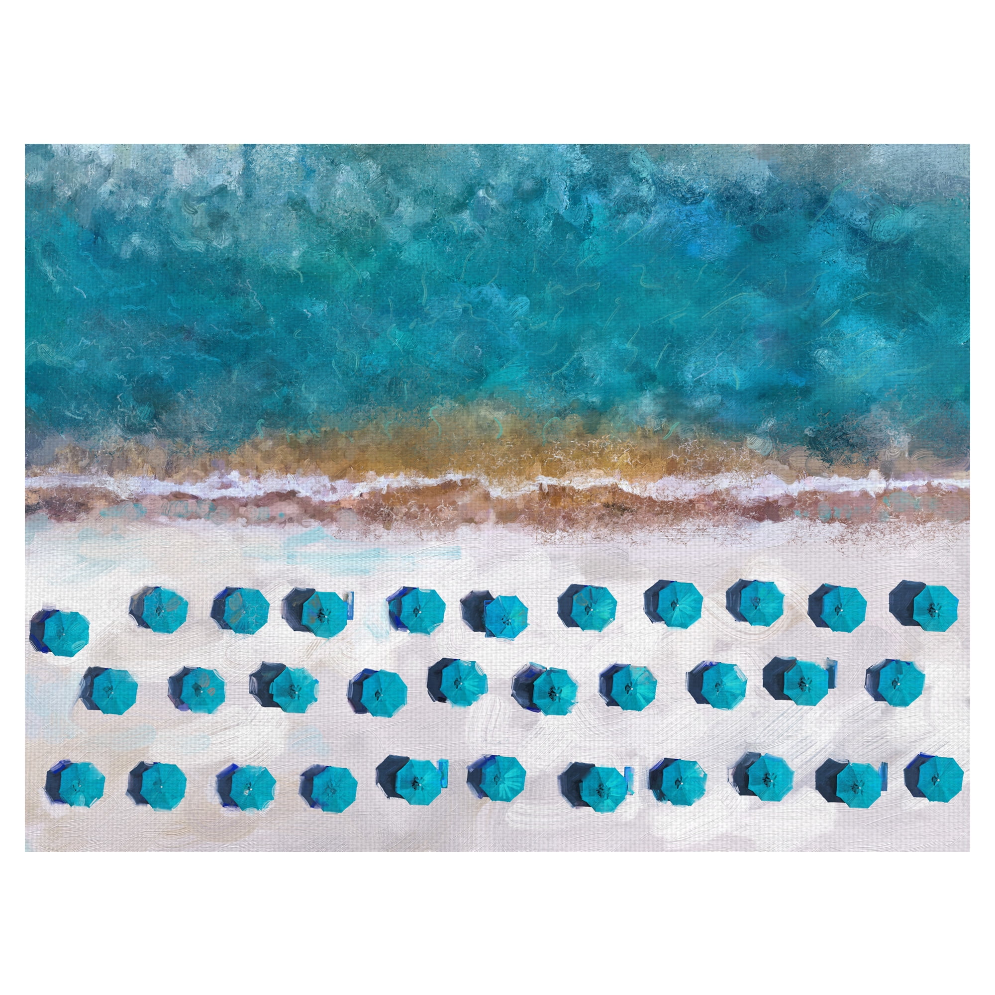 Masterpiece Art Gallery Beach View By Studio Arts Canvas Art Print 30" x 40"