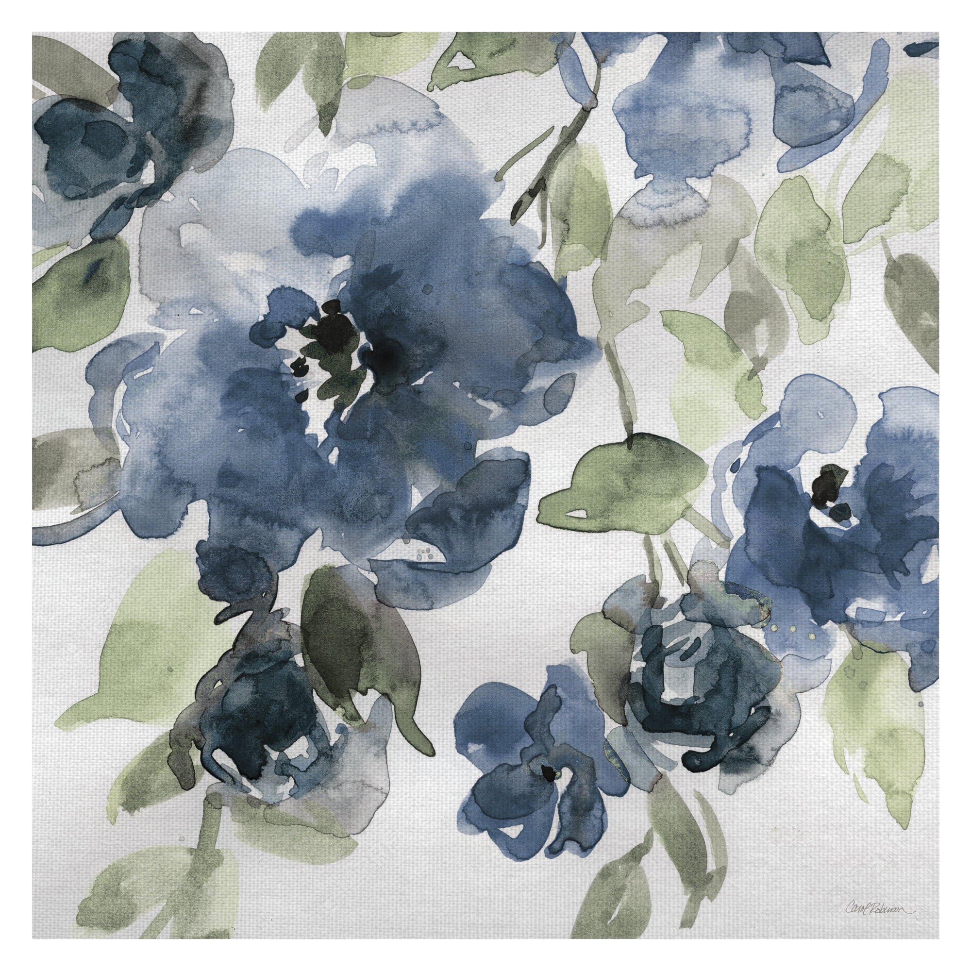 Masterpiece Art Gallery Belle's Blue I Indigo by Carol Robinson Canvas Art Print 24" x 24"