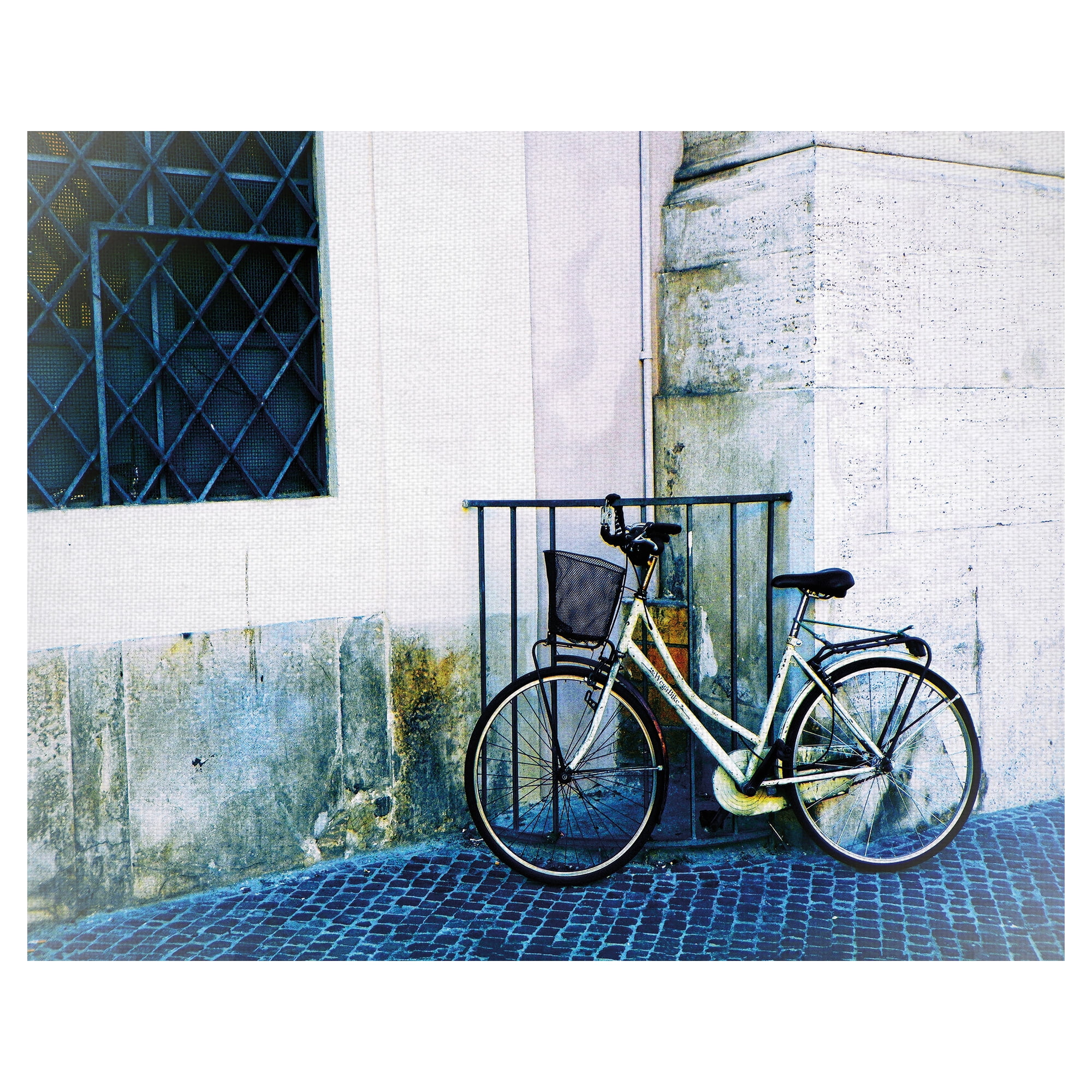 Masterpiece Art Gallery Biking In Italy By Graff-tee Studio Canvas Art Print 16" x 20"
