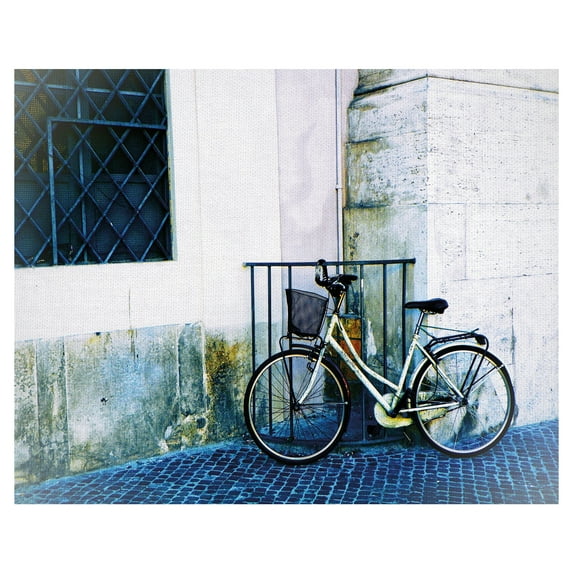 Masterpiece Art Gallery Biking In Italy By Graff-tee Studio Canvas Art Print 22" x 28"