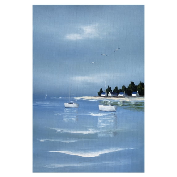 Masterpiece Art Gallery Blue Ocean Sail By Frederic Flanet Canvas Art Print 24" x 36"