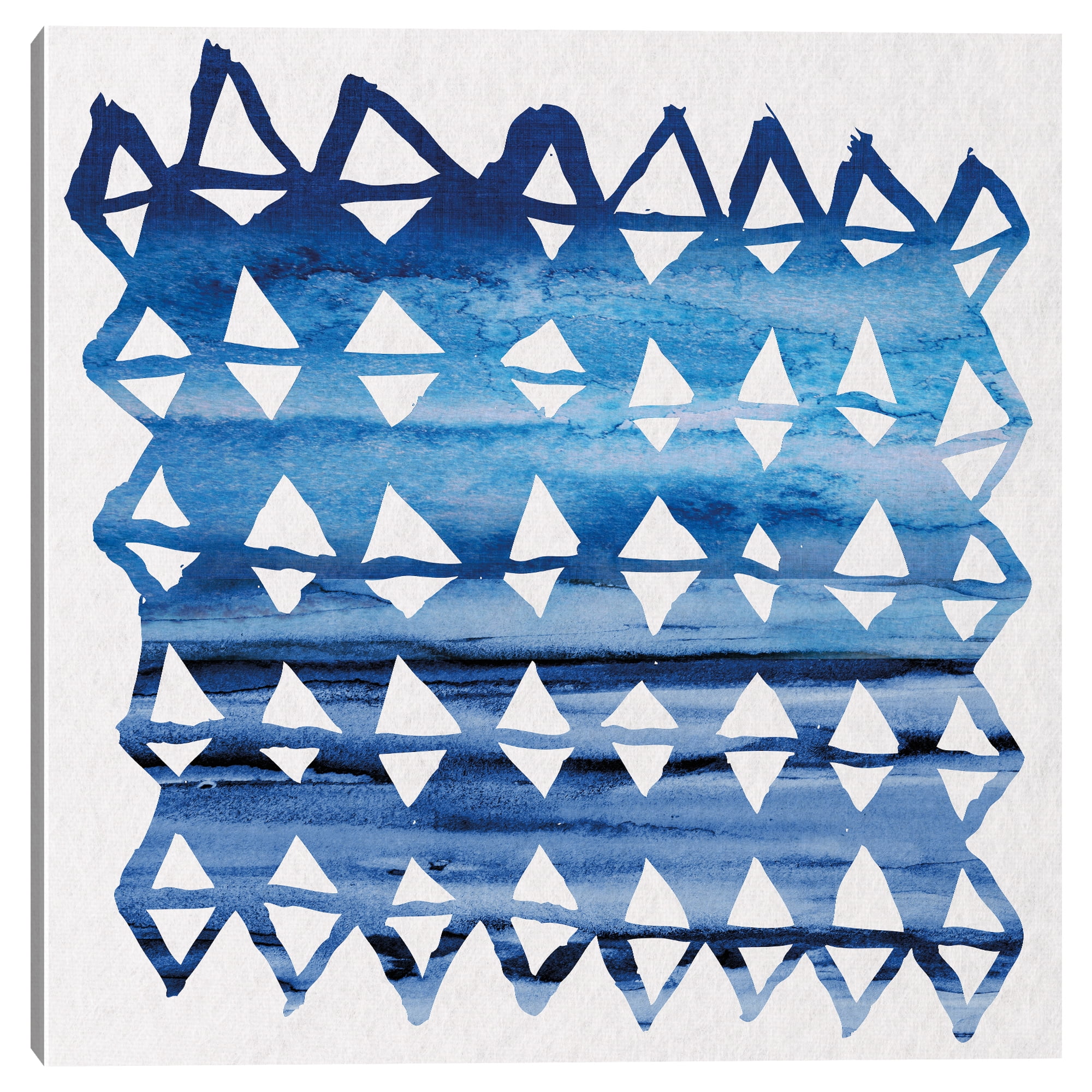 Masterpiece Art Gallery Blue Ways Abstract Canvas Art Print, 30" x 30", by Nikki Chu