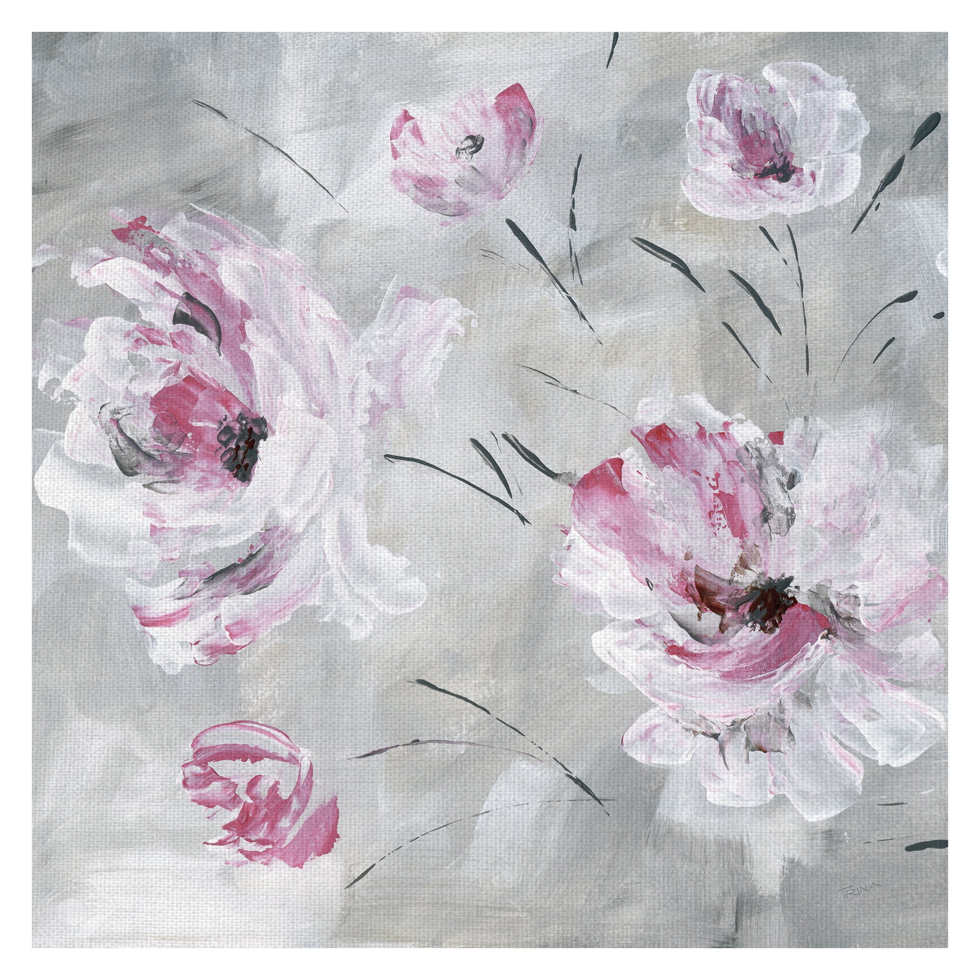 Masterpiece Art Gallery Blush Bloom I By Katrina Craven Canvas Art Print 30" x 30"